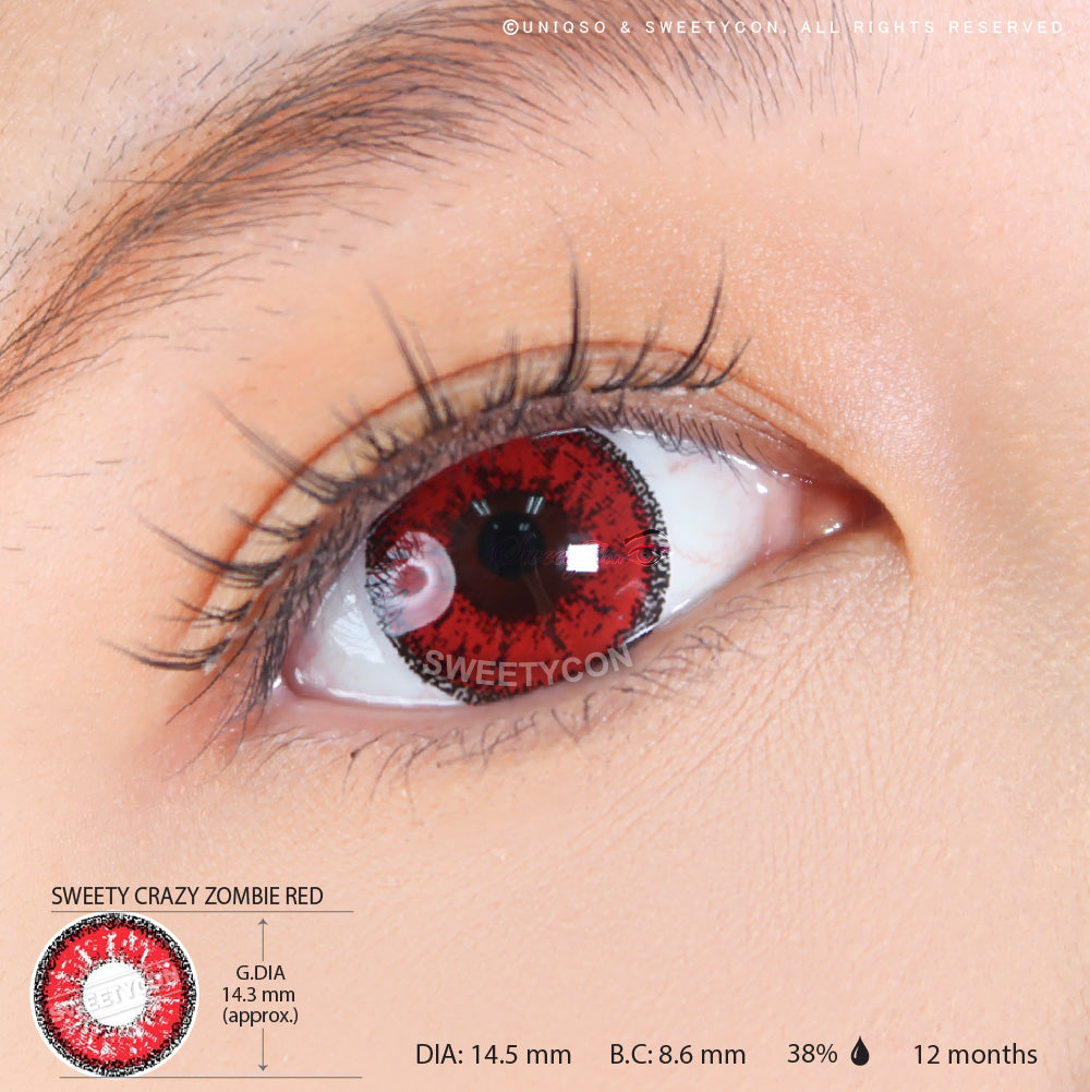 Sweety Crazy Lens - Zombie Red