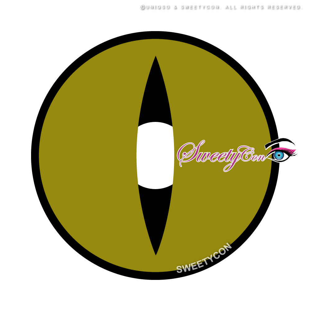 Sweety Crazy Lens Yellow Demon Eye Black Slit