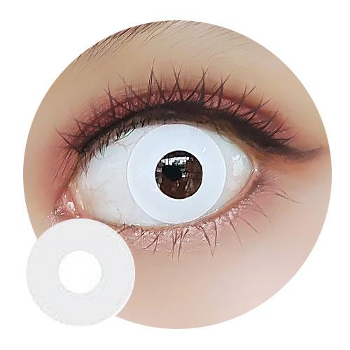 Sweety Crazy Lens - Solid White With Prescription - 14.5mm